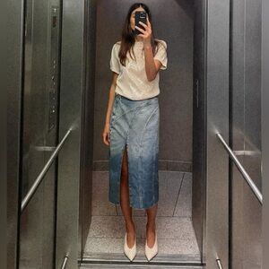 NWT Zara Sequin Short Sleeves Top, Size S